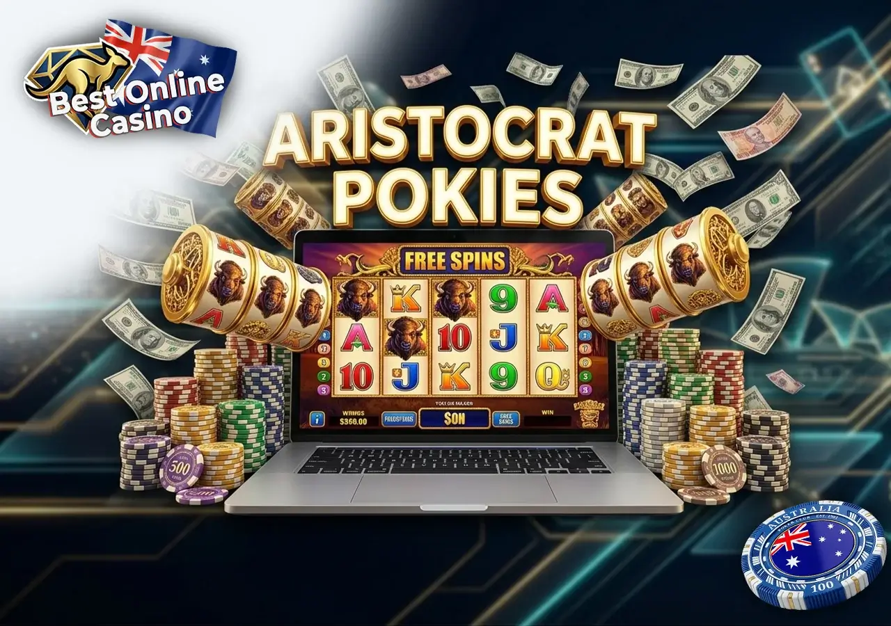 Iconic Aristocrat pokie games featured on Best Online Casino Australia